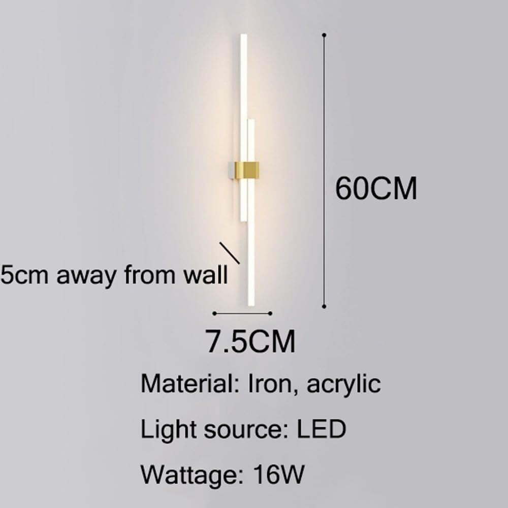 Nowoczesna długa lampa sufitowa do kuchni, złoty kolor sufitowy sufitowy, ściemnialne światło liniowe LED, paski LED, minimalistyczna wbudowana lampa sufitowa do przedpokoju, sypialni