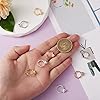 BEEFLYING 8 Pcs Brass Clip-on Hoop Earring Converters Findings Non-pierced Ears Mixed Color for DIY Handmade Earring Jewelry Making #2