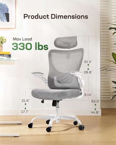 Image of Marsail Ergonomic Office Chair with 3D Armrests, Pack of 3