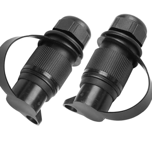 ETUKER 2X Anhänger Stecker 3polig Stecker Traktor 12v Dreipoliger Stecker 3 pol Landmaschinen Flach