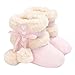ZUMUii Butterme Baby Caliente Botas De Algodón Suave Antideslizante Soles Lindo Zapatos De Niño para 0-18 Meses Bebé(11CM,Rosa)