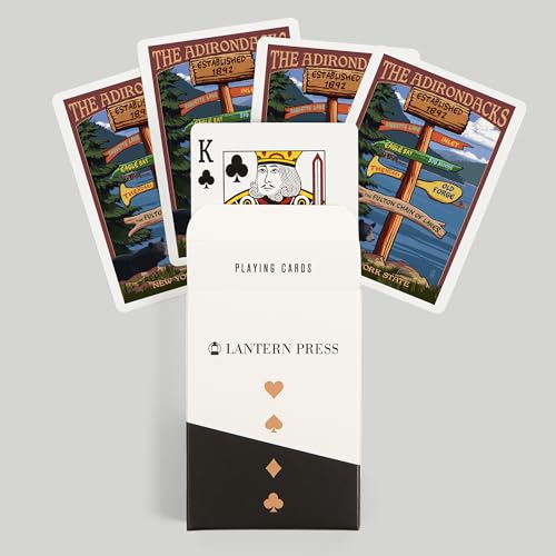 Naipes de poker Lantern Press 52 cartas para adultos miniatura 6