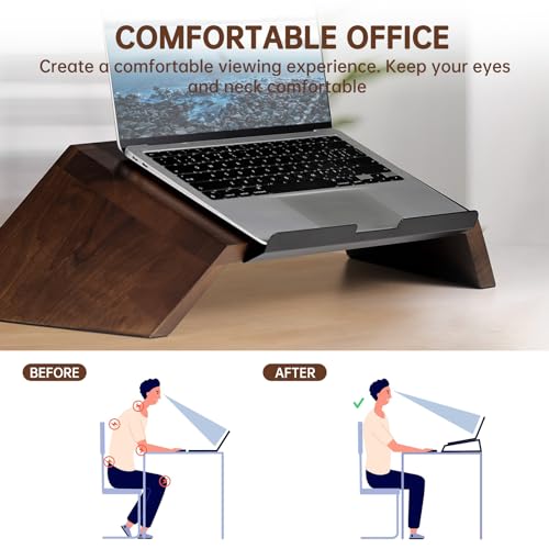 Soporte ergonómico de madera para portátil LifeSpan Fitness miniatura 5