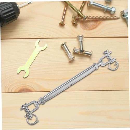 Cabilock 2Pcs Closed Body Turnbuckle Stainless Steel Jaw and Jaw Turnbuckles for Wire Rope Tensioning for Professional Use and Regulating Elastic Effect miniatura 7