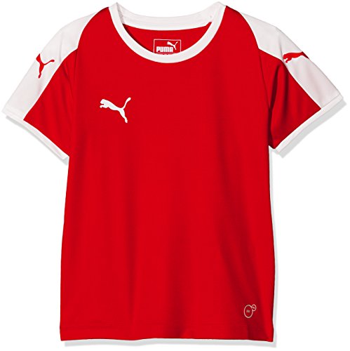 PUMA Liga Jersey Jr, Maglietta Unisex-Bambini, Rosso (Red/White), 152