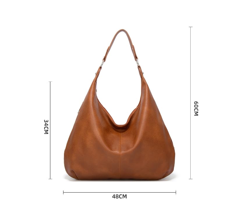 Large Capacity Vintage Tote Bag Peache Commuter Shoulder Bag Handbag Women's Bag2