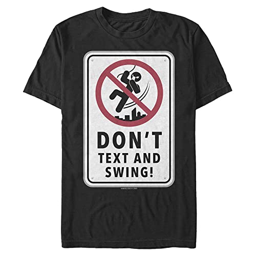 T-shirt Marvel coupe longue homme fort haut noir 4XL confortable