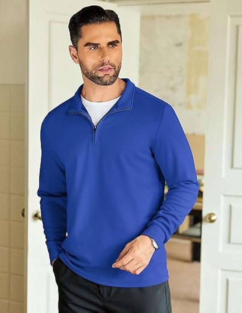 COOFANDY Cárdigan Con Cremallera Completa Para Hombre, Suéter De Punto