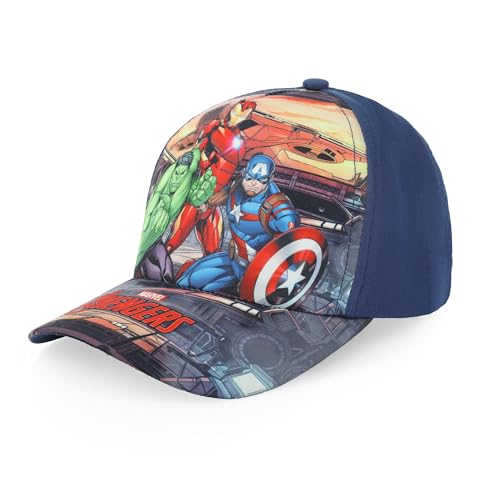 Disney Avengers Cap Baseball Cap Sun Protection Adjustable Velcro Sizes 53cm and 55cm Hulk Captain America Iron Man, blue, 6 3/4 Disney Avengers Cap Baseball Cap Sun Protection Adjustable Velcro Sizes 53cm and 55cm Hulk Captain America Iron Man, blue, 6 3/4