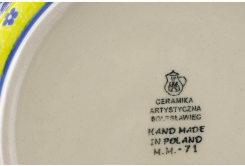 Polish Pottery Baker - Round with Handles - 8" - Sunburst