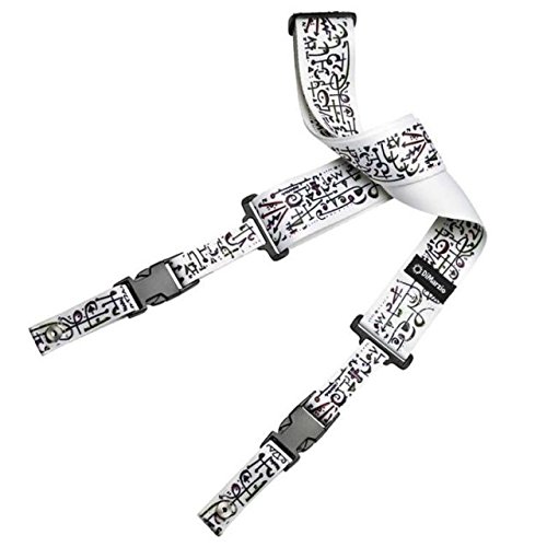 Dimarzio Dd2242 Steve Vai 2" Cliplock Guitar Strap Art White W/Bonus Ris Pick (X1) 663334046405 #TOP1