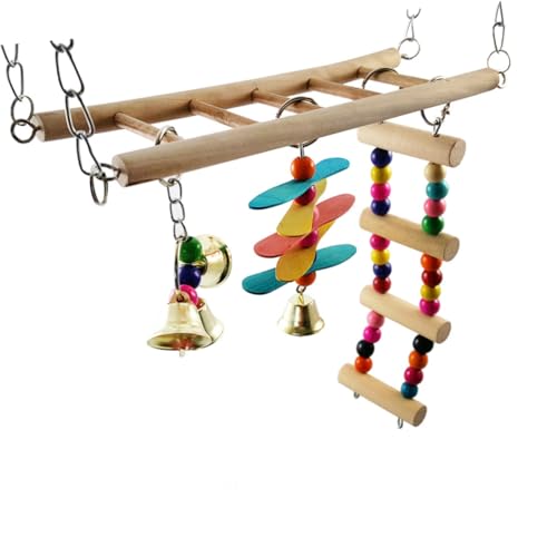 BESPORTBLE-1pc-Wooden-Bird-Stand-Swing-Stand-Stair-Bird-Stand-Bird-Swing