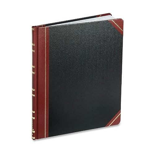 Boorum & Pease 16021215F Record Ruled Book, Black Cover, 150 Pages, 10 1/8 x 12 1/4