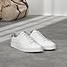 FRACORA Mens White Tennis Shoes Low Top Fashion Sneakers PU Leather Casual Shoes for Men(White, US11)