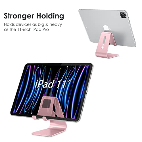 OMOTON Suporte de celular de alumínio atualizado, base de celular durável C1 com almofadas protetora