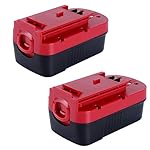 Lasica 2-Pack 3.8Ah 18V NiCad Battery Replacement for Black and Decker 18-Volt HPB18 Battery 244760-00 HPB18-OPE A1718…