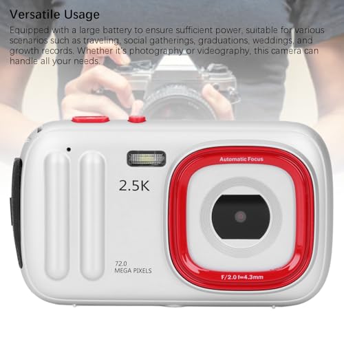 Cámara digital 72MP 2.5K HD con pantalla IPS y zoom 16x miniatura 6