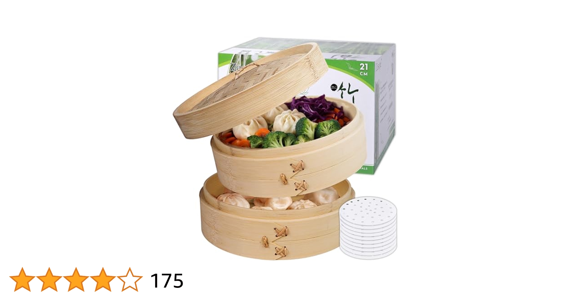 【おまとめ】訳あり＊竹せいろ 18cm / ワイヤレス充電器 / サンダル Amazon | 【LDK掲載A+】滴水製作所 竹セイロ 18cm せいろ2段 +
