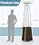Pyramid Patio Heater, 48,000 BTU Outdoor Heaters for Patio Propane with Detachable Table, Detachable Wheels, Protective Cover for Outdoor Terrace Garden Poolside(Hammered Bronze)