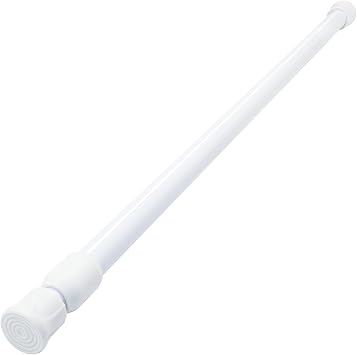 1 Pack Adjustable Window Security Bar, Sliding Door Lock Bars Stopper with Rubber Tips, 15.7"-27.5" Tension Rods