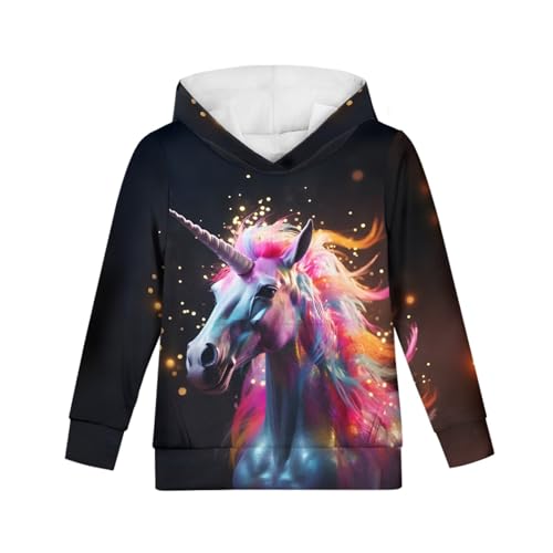 Image of GLUDEAR Teen Boys Girls Novelty Animal Galaxy Hoodies Sweatshirts Pullover