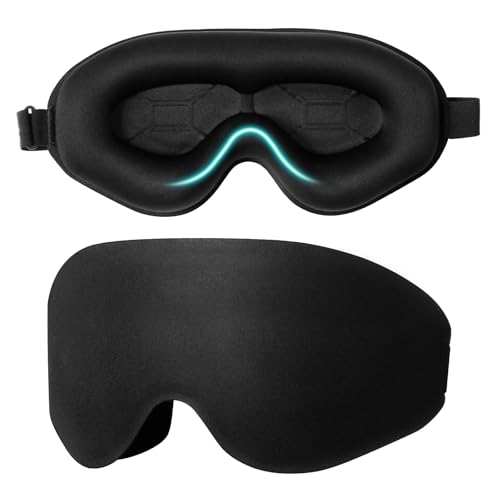 Image of Blendura Anti Light Sleep Mask, Adjustable Elastic, Black, 1 Pack