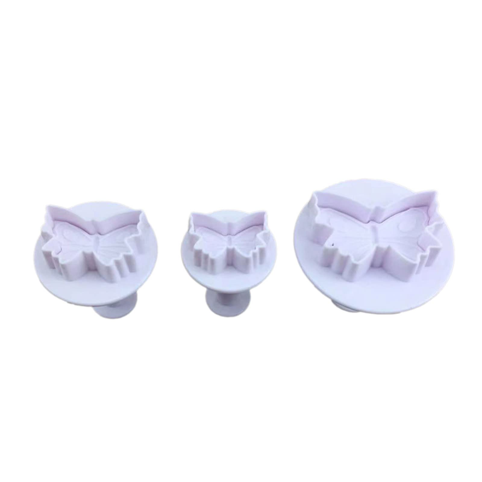 3pcs for Butterfly Baking Mold Kitchen Biscuit Cookie Cutter Pastry Plunger Stamp Die Fondant Cake Decorating Tools Pastry Plunger