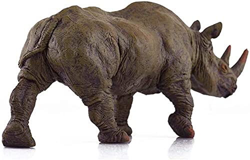 Statue de rhino cadeau idéal RLKHXBS figurine table en PVC solide - 3
