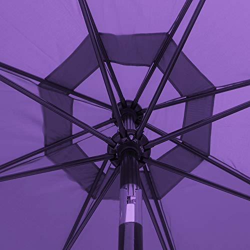 Image of ABCCANOPY 9ft Outdoor Umbrella Replacement Top Patio Umbrella Market Umbrella Replacement Canopy with 8 Ribs(Aubergine)