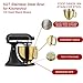 5 QT Stainless Steel Mixer Bowl Compatible with KitchenAid Artisan&Classic Series 4.5-5QT Tilt-Head Mixers K45 KSM70 KSM150 etc. Replacment for KitchenAid Mixer Bowl(Heavy Duty Radiant Gold)
