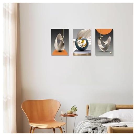 1Set/3pcs Abstract Geometric Canvas Prints - Wall Art for Various Rooms without Frames - Stylish Decor, 8x12 Inches, Unframed
