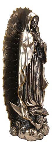 Estatua religiosa grande Virgen de Guadalupe 19 pulgadas miniatura 2
