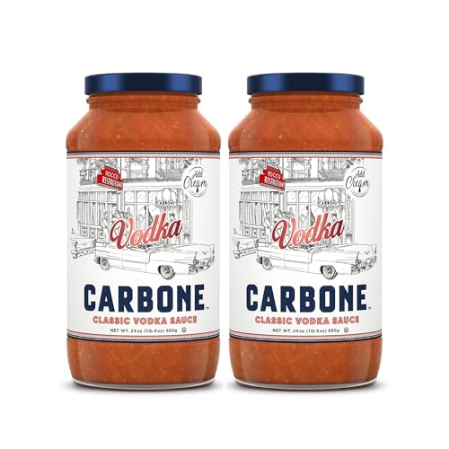 Image of Carbone Vodka Sauce, Creamy Italian Tomato Pasta Sauce, 2 Pack (24oz) | Italian Classic Vodka Sauce, Just Add Cream, Fresh & All-Natural Ingredients, Vegetarian, Non-GMO, Gluten Free, Low Carb