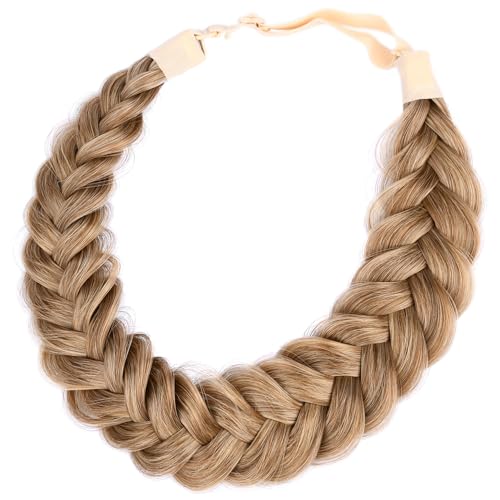 BOBIYA Messy Wide 2 Strands Synthetic Hair Dark Blonde Braided