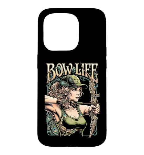 Bow Life �A�[�`���[ �K�[�� ���B���e�[�W �A�[�`�F���[ �E�[�}�� �A�[���k�[�{�[ �X�}�z�P�[�X iPhone 15 Pro �p