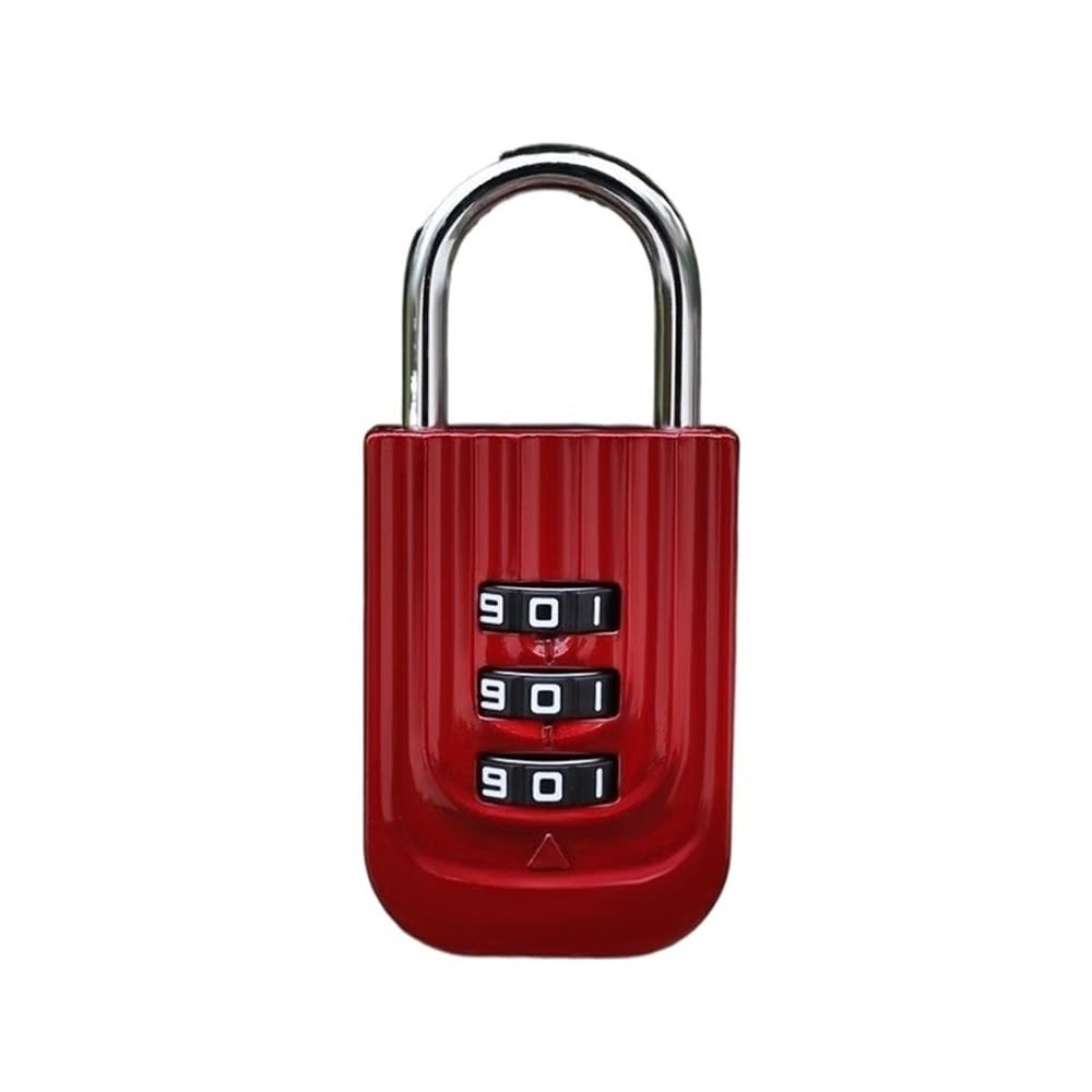 Gnyvzxplq Rosso Suitcase Locks, 3 Digit Combination Password Lock Multicolor For Luggage Travel(Rosso)
