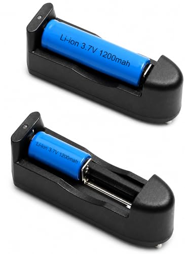 Image of 3.7V 18650 Lithium-Ion Battery Charger | Universal Single Cell Li-ion Charger (1S)