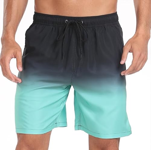 CALIYO Badehose Herren Atmungsaktive und Schnelltrocknend Badeshorts Schwimmshorts Herren Stylish Schwimmhose mit Meshfutter