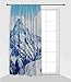 Henge Home Paisaje Cortina Impresa/Cortinas para Sala de Estar Comedor Cama Habitación 1 Pieza/Panel - Tamaño múltiple Arkhyz Mountain T | 150X220