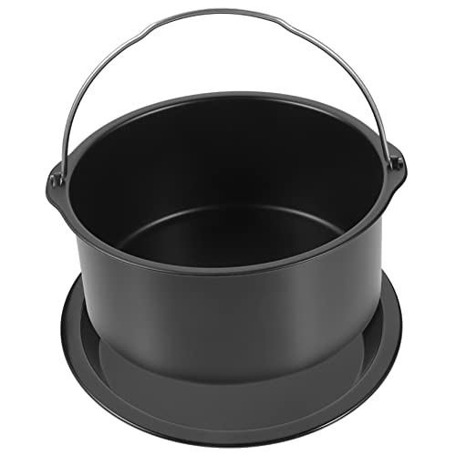 Alipis 1 Juego juego de utensilios para hornear accesorios cocinita pizza pan reutilizable sartenes sarten parrilla molde para pastel de freidora de aire bandeja de freidora acero carbono