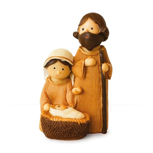 Gesar Natività Presepe 3 Pezzi 14,5 cm in Resina – Statuine Presepe Artigianali dipinte a mano – Figure per Presepi piccoli o grandi, ideali per decorazioni natalizie.