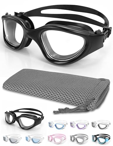 Winline Gafas de natación Antiniebla Protección UV Anti Leak visión Clara, Gafas natación polarizadas/sin polarizadas para Hombres Mujeres Adultos y Adolescentes