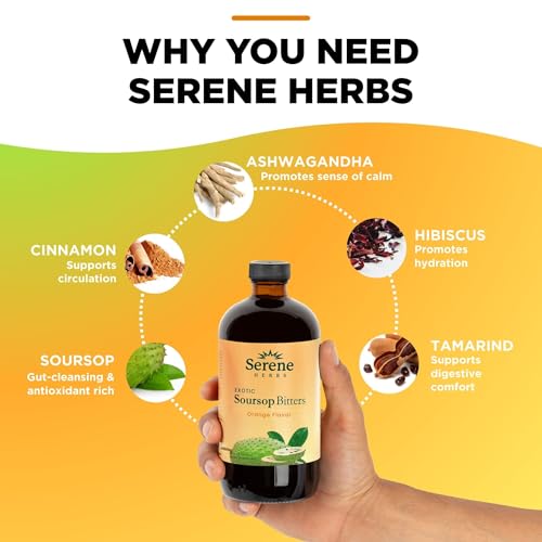 image for Serene Herbs Soursop Bitters Liquid – Organic Herbal Sour SOP Guanab