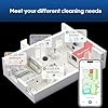 Robot Vacuum and Mop with LiDAR Navigation, 6000Pa Robotic Vacuums with Mapping, Automatic Self-Recharging, 2.4G WiFi/App/Alexa/Remote Control for Pet Hair,Hard Floor,Carpet
