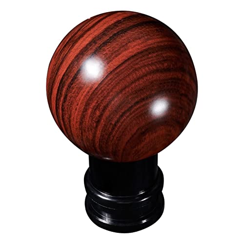 シフトノブ マホガニー木目ギアシフターノブユニバーサルマニュアルオートマチックトランスミッション車両新車インテリアアクセサリー ギアスティック シフト (色 : 赤)のサムネイル