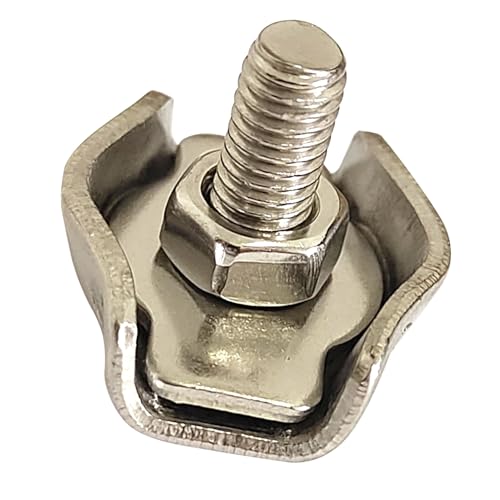 Serre-câble plat 20 Pièces en acier serre-corde Fil de 1