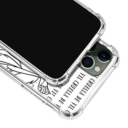 Skinit Clear Phone Case Compatible With Iphone 12 Pro Max - Officially Licensed Disney Cruella De Vil Black And White Design #TOP1