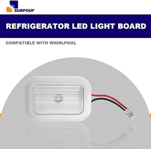 3-Pack W10843353 W10695459 Refrigerator LED Light Module Assembly Fits for Whirlpool Maytag Replaces W11126053, W10660728, W10279030, W11205083 by JHACM - Used condition - Image 3