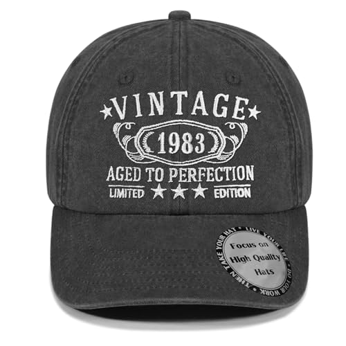 43th Birthday Gifts for Men Women,1983 for 43 Year Old Woman Man Vintage Hat,Parents Turing 43th