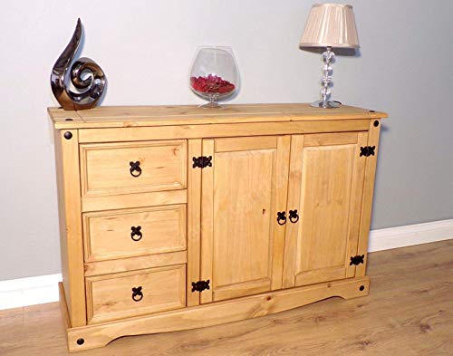 Mercers Furniture Trade Corona Low Sideboard Light Fiesta Wax - Image 3